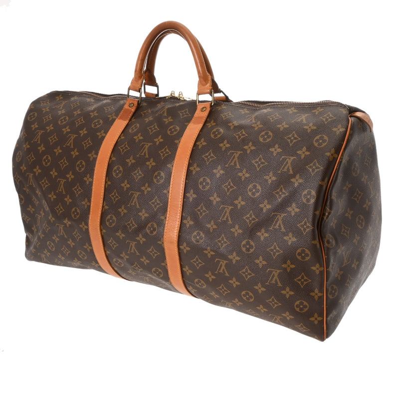 LOUIS VUITTON ルイヴィトン モノグラム キーポル 60 ブラウン M41422 ユニセックス モノグラムキャンバス ボストンバッグ Bランク 中古 銀蔵