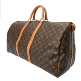 LOUIS VUITTON ルイヴィトン モノグラム キーポル バンドリエール 55 ブラウン M41414 ユニセックス モノグラムキャンバス ボストンバッグ Bランク 中古 銀蔵