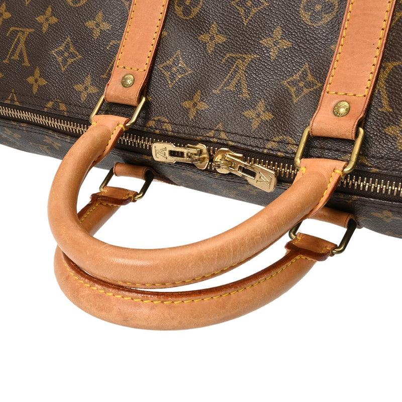 LOUIS VUITTON ルイヴィトン モノグラム キーポル バンドリエール 55 ブラウン M41414 ユニセックス モノグラムキャンバス ボストンバッグ Bランク 中古 銀蔵