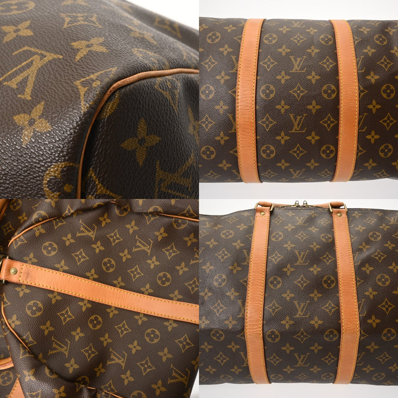 LOUIS VUITTON ルイヴィトン モノグラム キーポル バンドリエール 55 ブラウン M41414 ユニセックス モノグラムキャンバス ボストンバッグ Bランク 中古 銀蔵