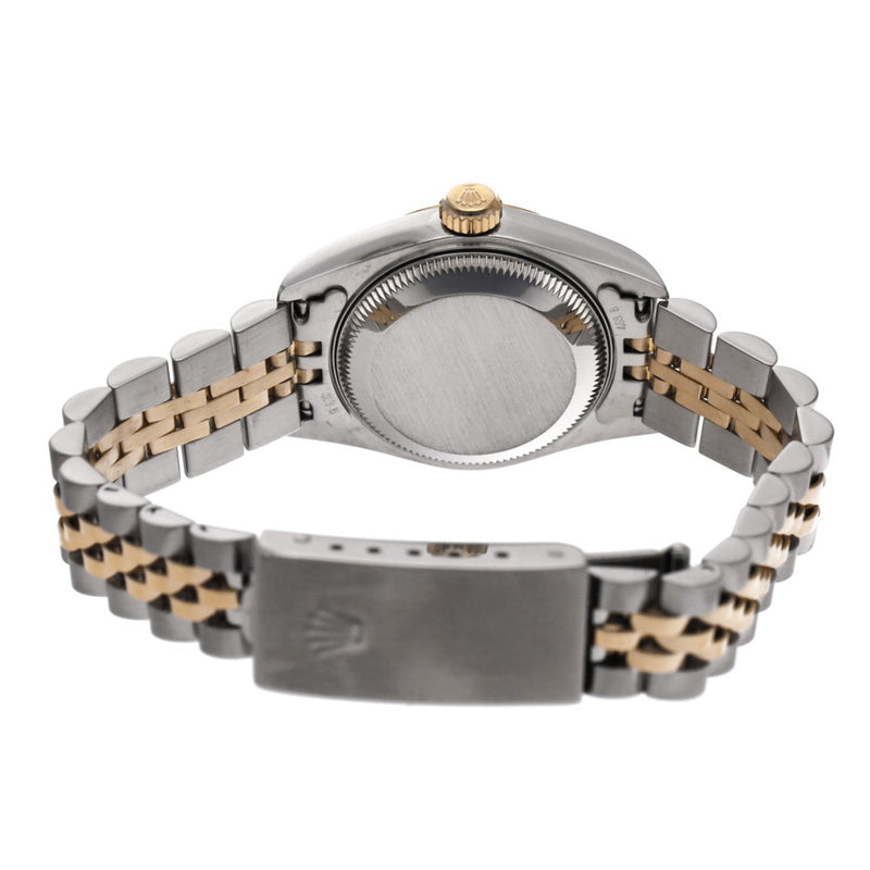 ロレックス デイトジャスト 10Pダイヤ 79173G P番(2000年頃製造) ブラック/ダイヤモンド レディース 腕時計 自動巻き 中古 銀蔵