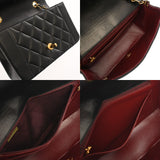 CHANEL シャネル マトラッセ ダイアナ チェーンショルダー 22cm ブラック A01164 レディース ラムスキン ショルダーバッグ Bランク 中古 銀蔵