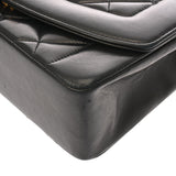CHANEL シャネル マトラッセ ダイアナ チェーンショルダー 22cm ブラック A01164 レディース ラムスキン ショルダーバッグ Bランク 中古 銀蔵