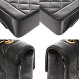 CHANEL シャネル マトラッセ ダイアナ チェーンショルダー 22cm ブラック A01164 レディース ラムスキン ショルダーバッグ Bランク 中古 銀蔵