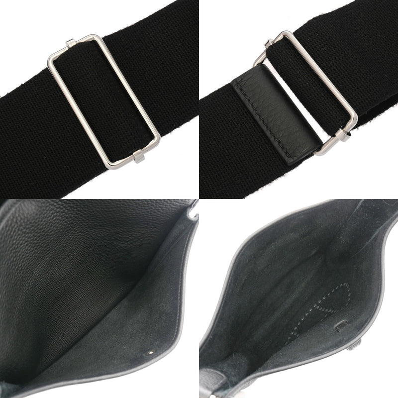 HERMES エルメス エブリン エヴリン3 PM ブラック B刻印(2023年頃) ユニセックス トリヨンクレマンス ショルダーバッグ Aランク 中古 銀蔵