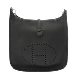 HERMES エルメス エブリン エヴリン3 PM ブラック B刻印(2023年頃) ユニセックス トリヨンクレマンス ショルダーバッグ Aランク 中古 銀蔵