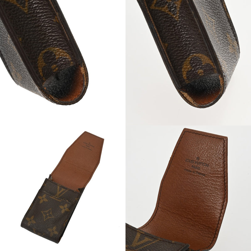 LOUIS VUITTON ルイヴィトン モノグラム シガレットケース ブラウン M63024 ユニセックス モノグラムキャンバス ブランド小物 Bランク 中古 銀蔵