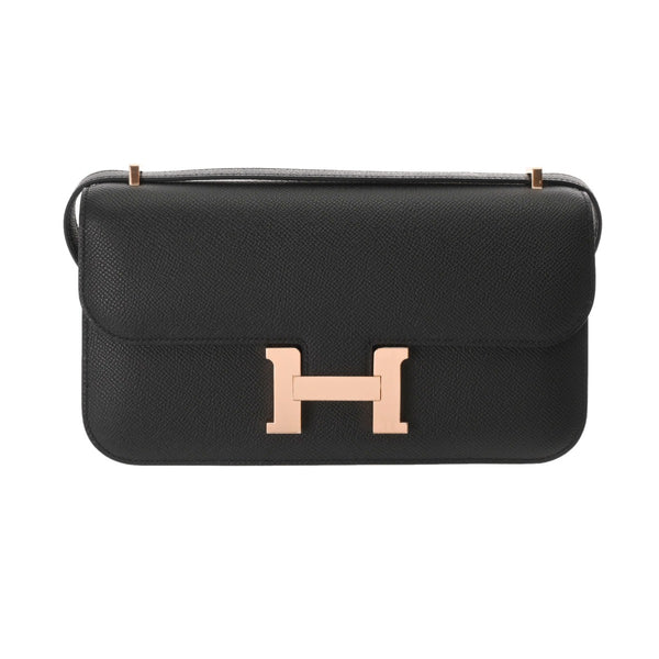 HERMES エルメス コンスタンスエラン ミロワール ブラック W刻印(2024年頃) レディース ヴォーエプソン ショルダーバッグ 未使用 銀蔵