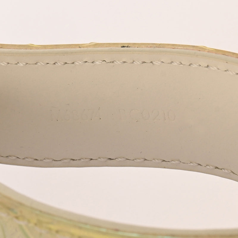 LOUIS VUITTON ルイヴィトン モノグラム ポルトクレドラゴンヌ トランスパラン ホワイト M68674 ユニセックス キーホルダー Bランク 中古 銀蔵