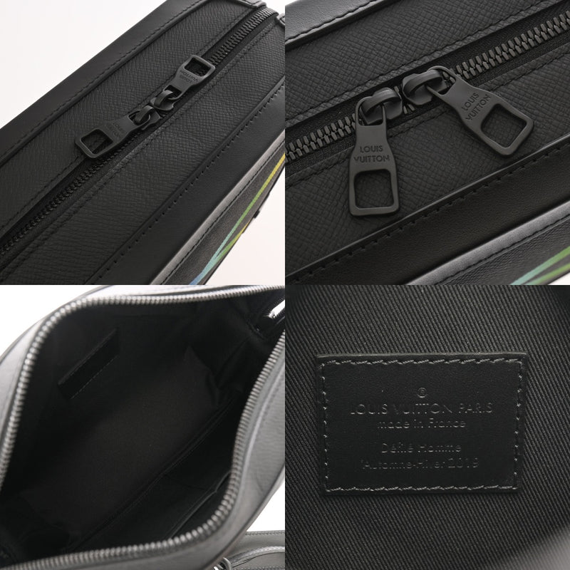 LOUIS VUITTON ルイヴィトン タイガ レインボー ソフトトランク ノワール/レインボー M30341 メンズ レザー ショルダーバッグ 未使用 銀蔵