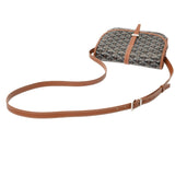 GOYARD ゴヤール ベルヴェデーレ PM 黒/茶 レディース PVC ショルダーバッグ ABランク 中古 銀蔵