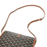 GOYARD ゴヤール ベルヴェデーレ PM 黒/茶 レディース PVC ショルダーバッグ ABランク 中古 銀蔵