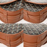 GOYARD ゴヤール ベルヴェデーレ PM 黒/茶 レディース PVC ショルダーバッグ ABランク 中古 銀蔵