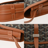 GOYARD ゴヤール ベルヴェデーレ PM 黒/茶 レディース PVC ショルダーバッグ ABランク 中古 銀蔵