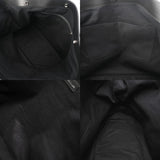 BALENCIAGA バレンシアガ 無地 ブラック ユニセックス キャンバス レザー トートバッグ ABランク 中古 銀蔵