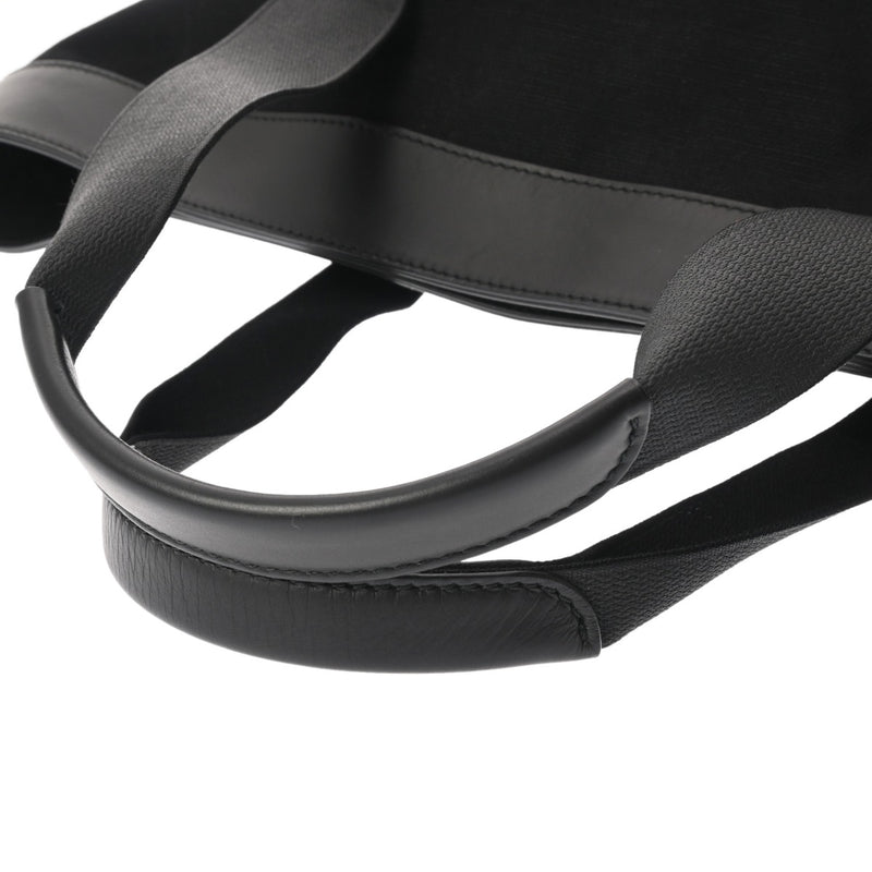 BALENCIAGA バレンシアガ 無地 ブラック ユニセックス キャンバス レザー トートバッグ ABランク 中古 銀蔵