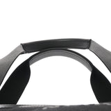 BALENCIAGA バレンシアガ 無地 ブラック ユニセックス キャンバス レザー トートバッグ ABランク 中古 銀蔵