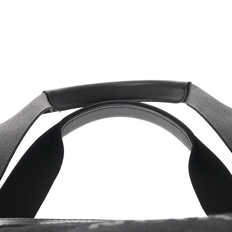 BALENCIAGA バレンシアガ 無地 ブラック ユニセックス キャンバス レザー トートバッグ ABランク 中古 銀蔵