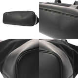 BALENCIAGA バレンシアガ 無地 ブラック ユニセックス キャンバス レザー トートバッグ ABランク 中古 銀蔵