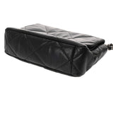 CHANEL シャネル シャネル19 チェーンショルダー ラージ ブラック レディース カーフ ショルダーバッグ Aランク 中古 銀蔵