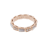 BVLGARI ブルガリ セルペンティ ヴァイパー ダイヤ シェル #49 9号 レディース K18ピンクゴールド PG リング・指輪 Aランク 中古 銀蔵