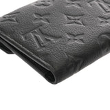 LOUIS VUITTON ルイヴィトン モノグラムアンプラント ポルトフォイユ ヴィクトリーヌ ノワール M64060 レディース レザー 三つ折り財布 ABランク 中古 銀蔵