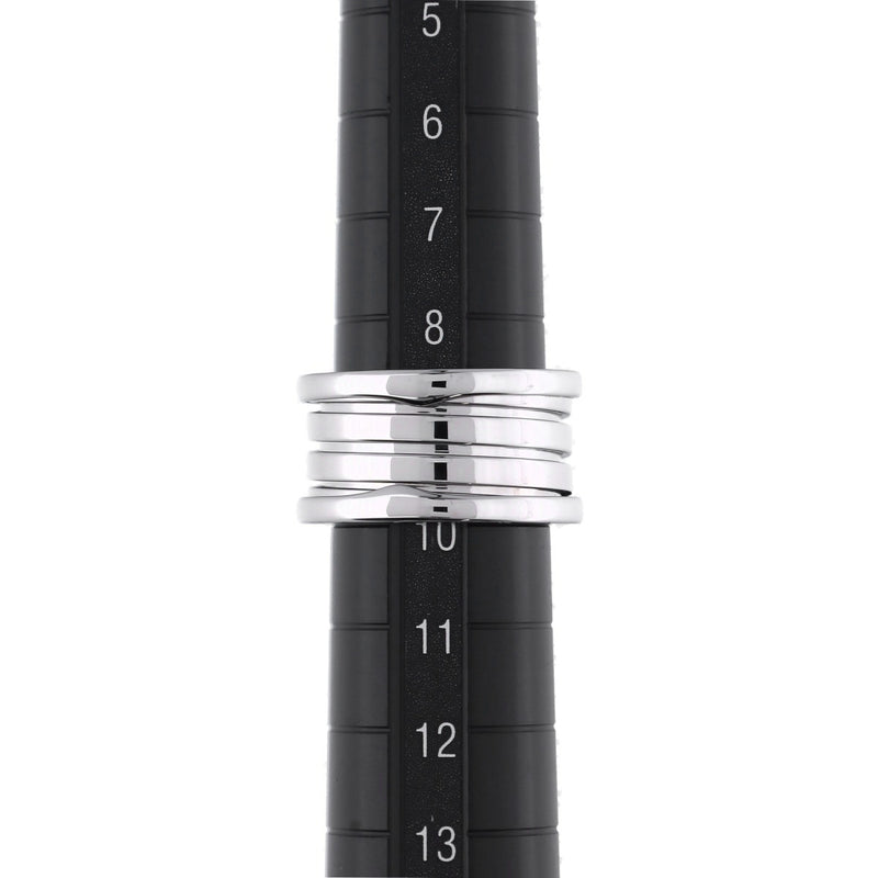 BVLGARI ブルガリ B-ZERO1 Mサイズ #50 9号 レディース K18ホワイトゴールド WG リング・指輪 Aランク 中古 銀蔵