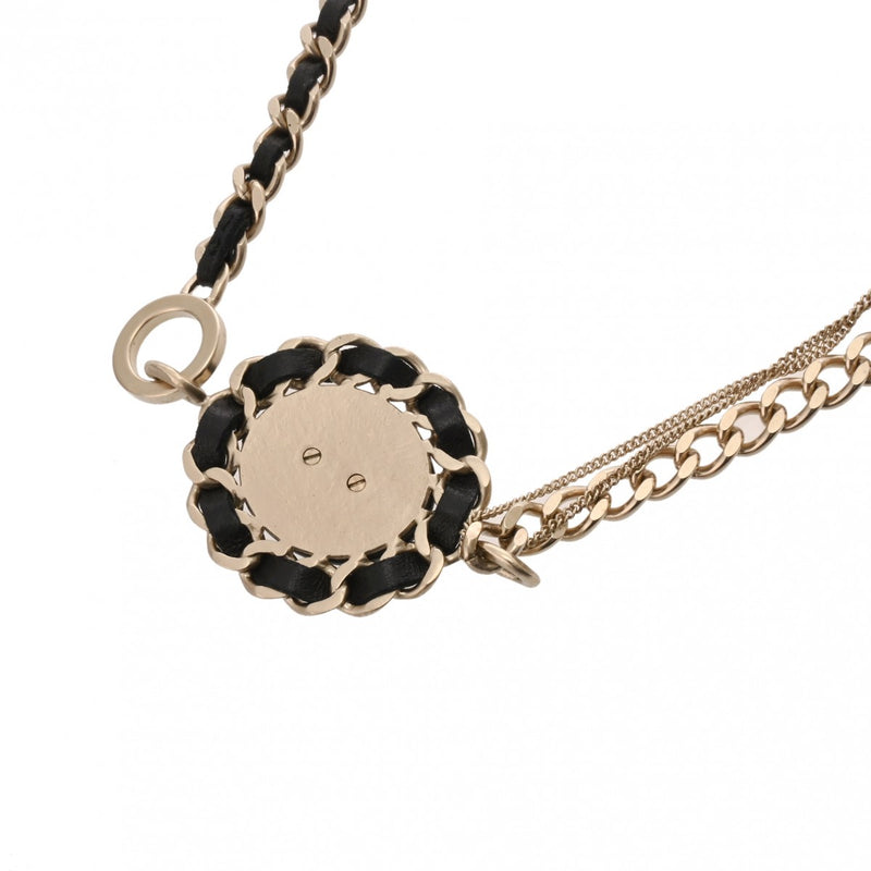 CHANEL シャネル ココマーク ロングネックレス 16年モデル ブラック レディース GP ネックレス Aランク 中古 銀蔵