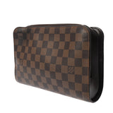 LOUIS VUITTON ルイヴィトン ダミエ サンルイ ブラウン N51993 メンズ ダミエキャンバス セカンドバッグ Bランク 中古 銀蔵