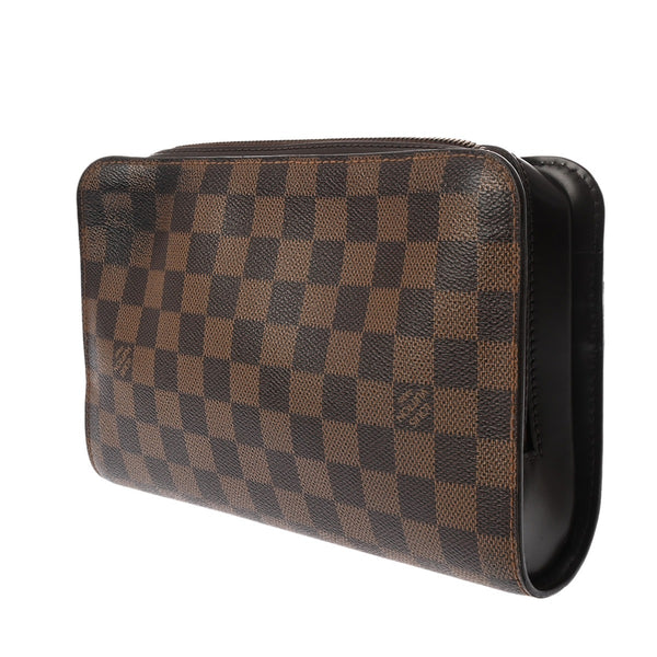 LOUIS VUITTON ルイヴィトン ダミエ サンルイ ブラウン N51993 メンズ ダミエキャンバス セカンドバッグ Bランク 中古 銀蔵