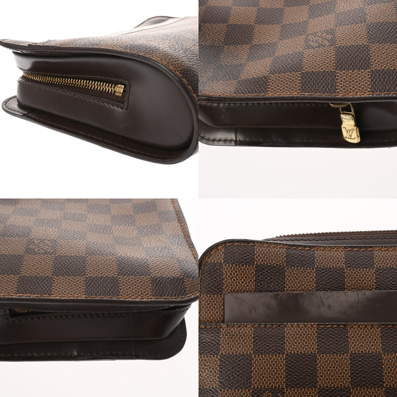 LOUIS VUITTON ルイヴィトン ダミエ サンルイ ブラウン N51993 メンズ ダミエキャンバス セカンドバッグ Bランク 中古 銀蔵