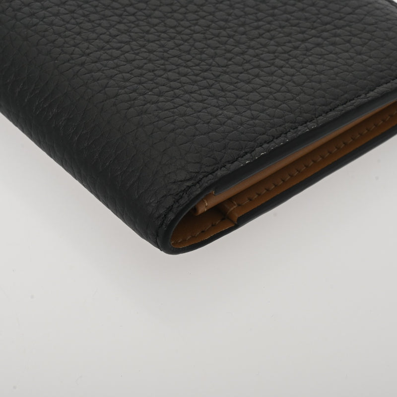 LOUIS VUITTON ルイヴィトン LV ヴェルティカル ウォレット ノワール M81330 レディース トリヨンレザー 二つ折り財布 ABランク 中古 銀蔵