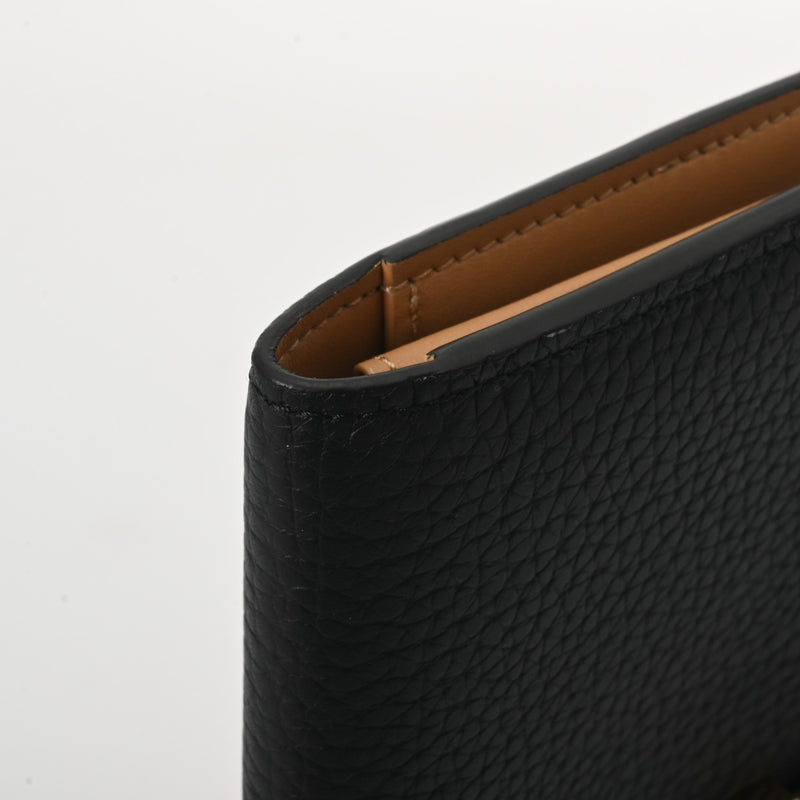 LOUIS VUITTON ルイヴィトン LV ヴェルティカル ウォレット ノワール M81330 レディース トリヨンレザー 二つ折り財布 ABランク 中古 銀蔵