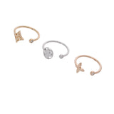 LOUIS VUITTON ルイヴィトン イディールリング ダイヤ #51 スリーカラー 11号 レディース K18YG/PG/WG リング・指輪 Aランク 中古 銀蔵