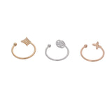 LOUIS VUITTON ルイヴィトン イディールリング ダイヤ #51 スリーカラー 11号 レディース K18YG/PG/WG リング・指輪 Aランク 中古 銀蔵