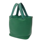 HERMES エルメス ピコタンロック MM タッチ ヴェールヴェルティゴ A刻印(2017年頃) レディース トリヨンクレマンス アリゲーター ハンドバッグ Aランク 中古 銀蔵