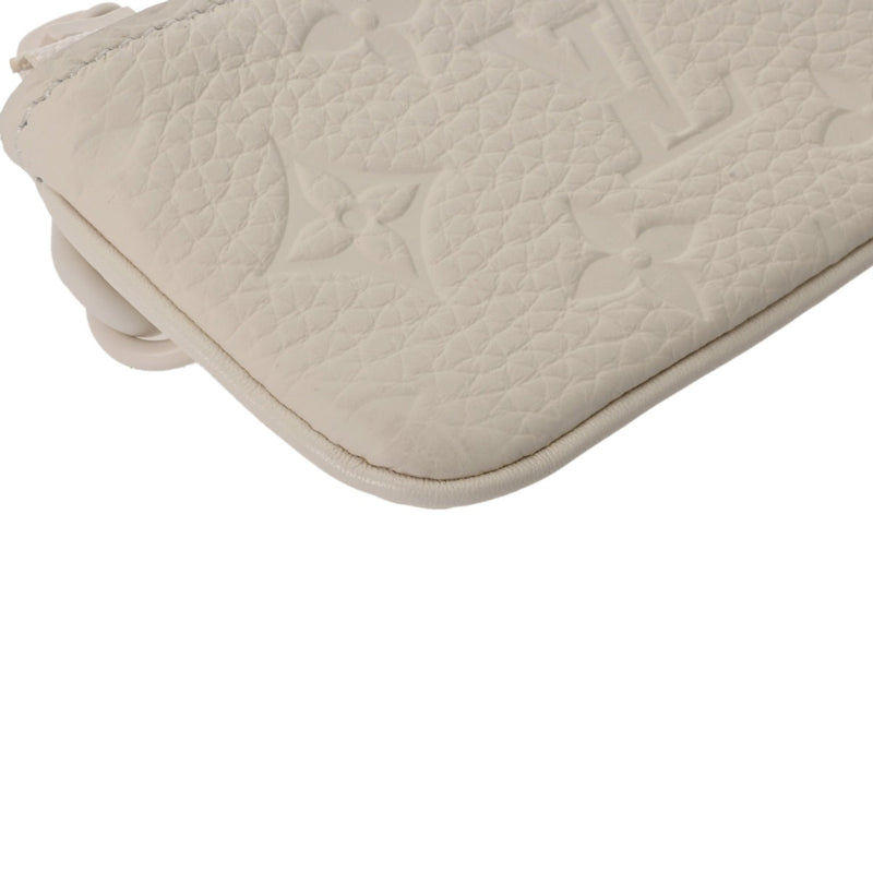 LOUIS VUITTON ルイヴィトン モノグラム ポシェット クレ ヴァージルアブロー 白 M67451 ユニセックス レザー コインケース 未使用 銀蔵