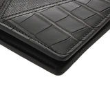 LOUIS VUITTON ルイヴィトン ポルトフォイユ ミュルティプル 黒/グレー N96276 メンズ オーストリッチ クロコダイル モノグラムエクリプス 二つ折り財布 未使用 銀蔵