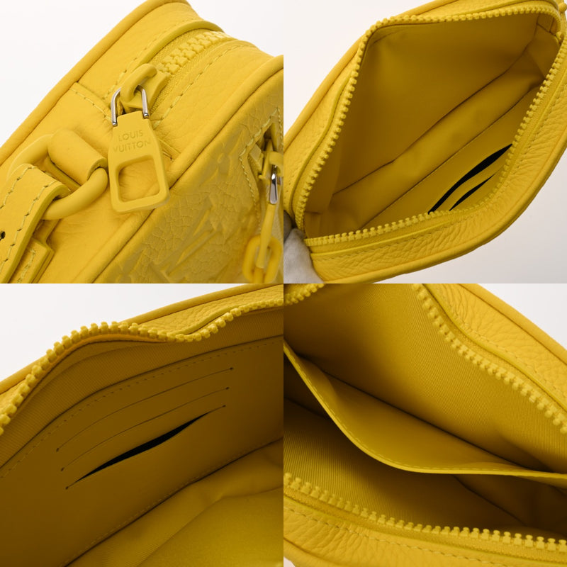 LOUIS VUITTON ルイヴィトン モノグラム ポシェット ヴォルガ イエロー M53554 メンズ トリヨンレザー クラッチバッグ 未使用 銀蔵