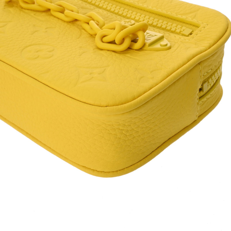 LOUIS VUITTON ルイヴィトン モノグラム ポシェット ヴォルガ イエロー M53554 メンズ トリヨンレザー クラッチバッグ 未使用 銀蔵