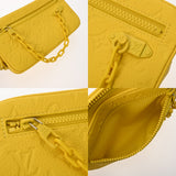 LOUIS VUITTON ルイヴィトン モノグラム ポシェット ヴォルガ イエロー M53554 メンズ トリヨンレザー クラッチバッグ 未使用 銀蔵