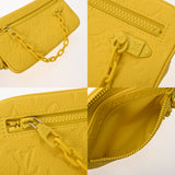 LOUIS VUITTON ルイヴィトン モノグラム ポシェット ヴォルガ イエロー M53554 メンズ トリヨンレザー クラッチバッグ 未使用 銀蔵