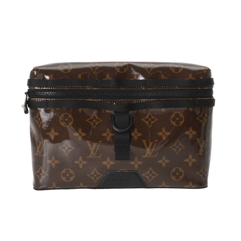 LOUIS VUITTON ルイヴィトン モノグラム グレーズ メッセンジャーPM ブラウン M43895 メンズ PVCコーティングキャンバス レザー ショルダーバッグ 未使用 銀蔵