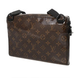 LOUIS VUITTON ルイヴィトン モノグラム グレーズ メッセンジャーPM ブラウン M43895 メンズ PVCコーティングキャンバス レザー ショルダーバッグ 未使用 銀蔵