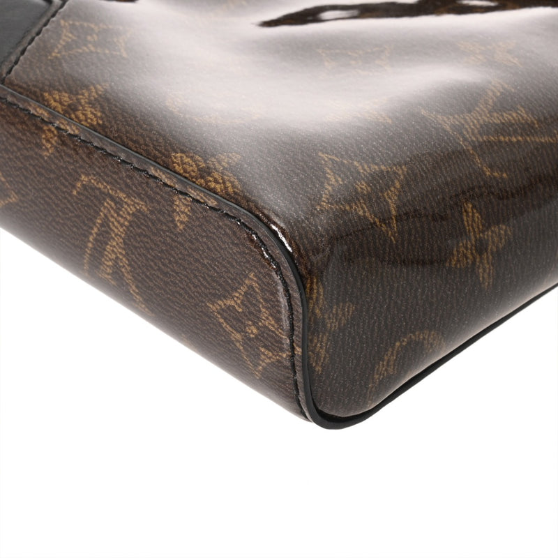 LOUIS VUITTON ルイヴィトン モノグラム グレーズ メッセンジャーPM ブラウン M43895 メンズ PVCコーティングキャンバス レザー ショルダーバッグ 未使用 銀蔵