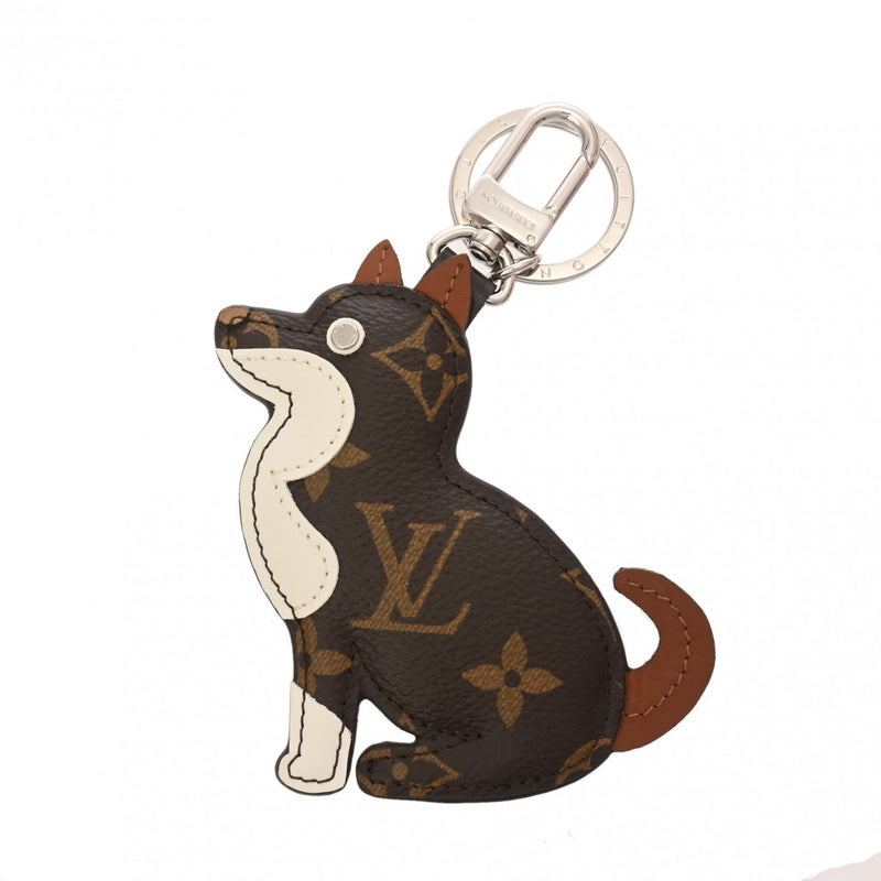 LOUIS VUITTON ルイヴィトン モノグラム ポルトクレアニマル ドッグ バッグチャーム ブラウン MP1995 ユニセックス モノグラムキャンバス キーホルダー 未使用 銀蔵