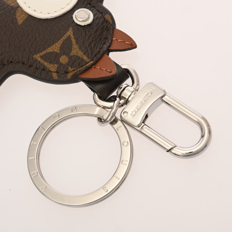 LOUIS VUITTON ルイヴィトン モノグラム ポルトクレアニマル ドッグ バッグチャーム ブラウン MP1995 ユニセックス モノグラムキャンバス キーホルダー 未使用 銀蔵