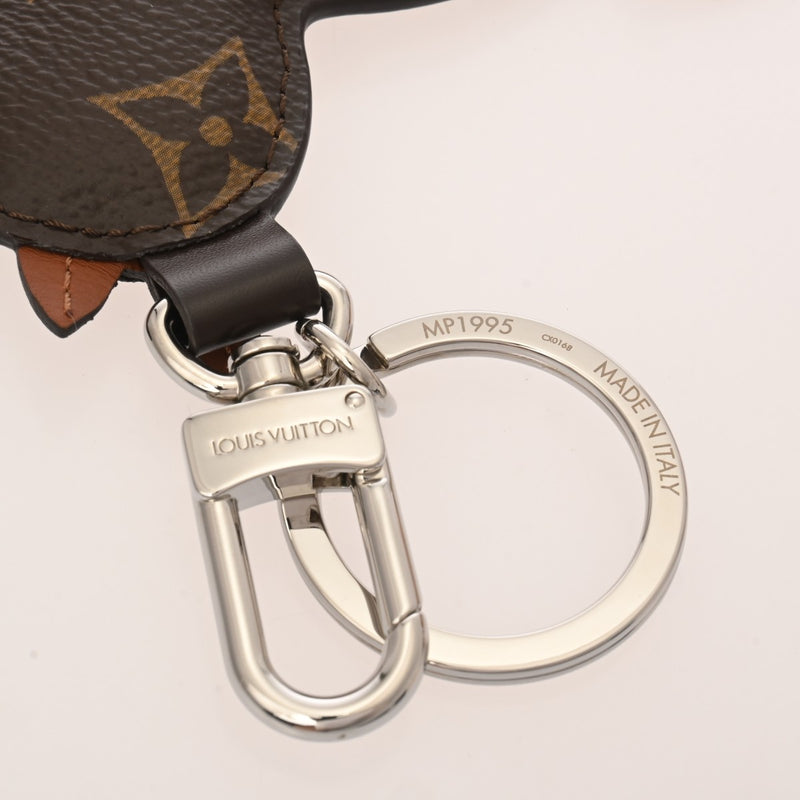 LOUIS VUITTON ルイヴィトン モノグラム ポルトクレアニマル ドッグ バッグチャーム ブラウン MP1995 ユニセックス モノグラムキャンバス キーホルダー 未使用 銀蔵