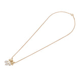 VAN CLEEF & ARPELS ヴァンクリーフ＆アーペル リボンモチーフ 3P パール　　 レディース K18イエローゴールド YG ネックレス Aランク 中古 銀蔵