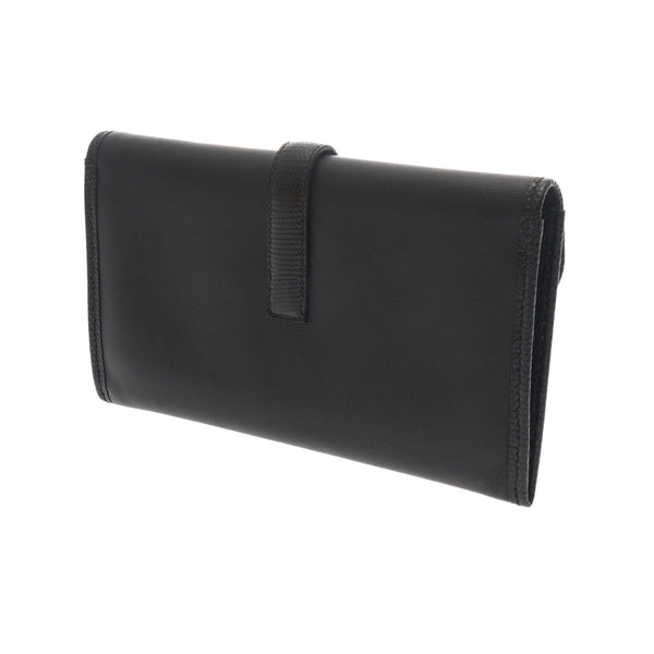 HERMES エルメス ジジェ デュオ ブラック D刻印(2019年頃) レディース スイフト リザード クラッチバッグ ABランク 中古 銀蔵